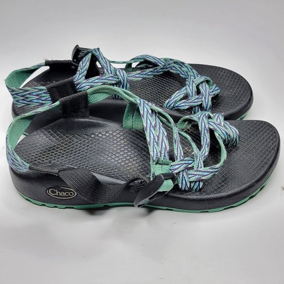 Chacos Womens Size 6 Woman’s Z/cloud x2 Sandal Green Purple - Picture 3 of 7